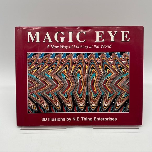 Lot of 6 Magic Eye Hardcover Softcover Books - 1-3, Gallery, Nostradamus Tricks - Picture 7 of 9